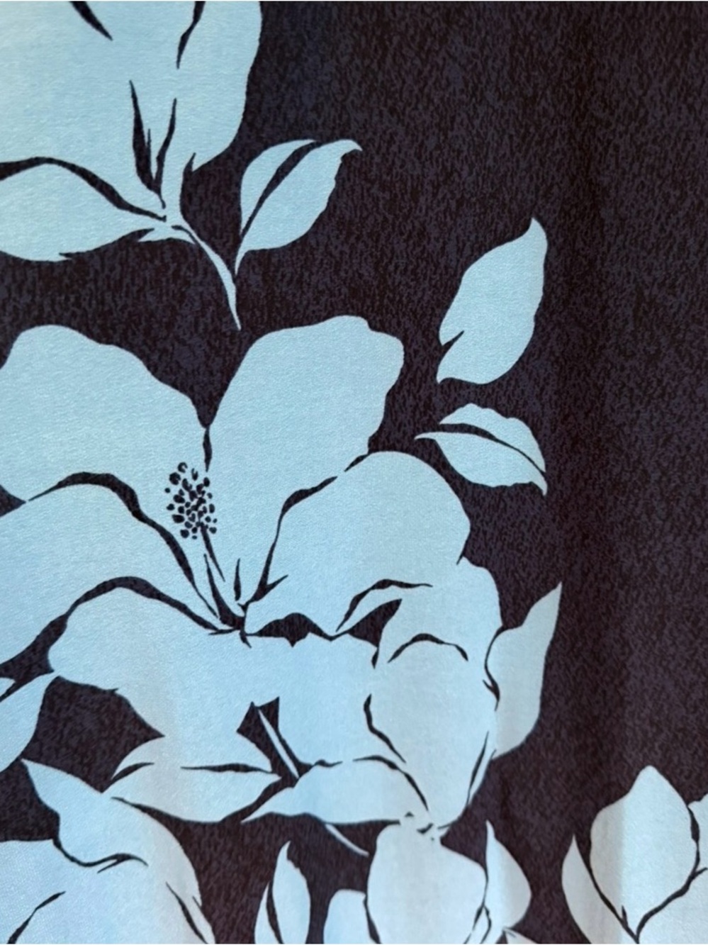 Medium - Tommy Bahama Navy Maxi Dress with Blue Floral Print - Picture 6 of 6